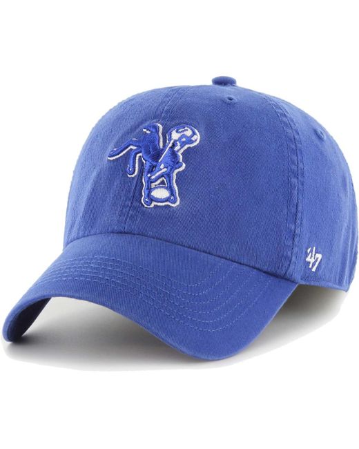 '47 Brand 47 Brand Distressed Indianapolis Colts Gridiron Classics Franchise Legacy Fitted Hat