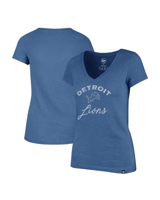'47 Brand 47 Brand Distressed Detroit Lions Avery Scrum V-Neck T-Shirt