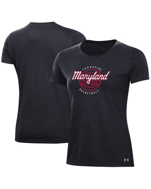 Under Armour Maryland Terrapins Throwback Basketball Performance Cotton T-shirt