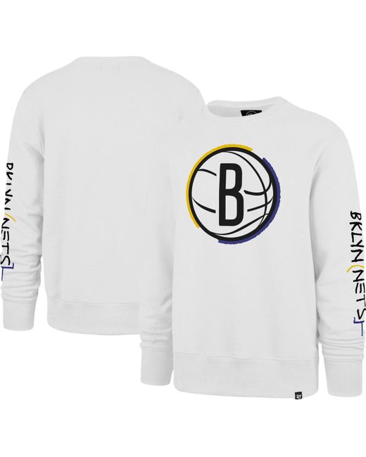 '47 Brand 47 Brand Brooklyn Nets 2022/23 City Edition Two-Peat Headline Pullover Sweatshirt