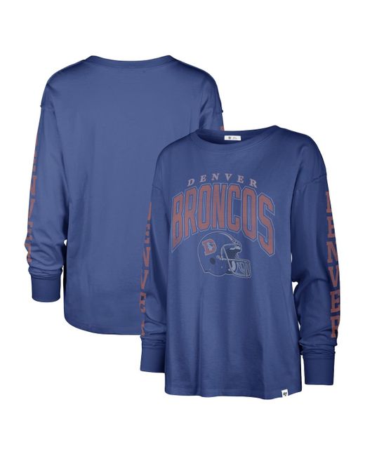 '47 Brand 47 Brand Distressed Denver Broncos Tom Cat Long Sleeve T-shirt
