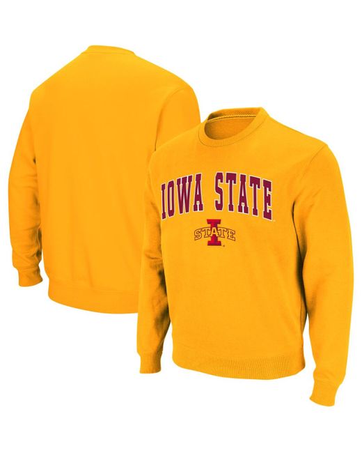 Colosseum Iowa State Cyclones Arch and Logo Crew Neck Sweatshirt