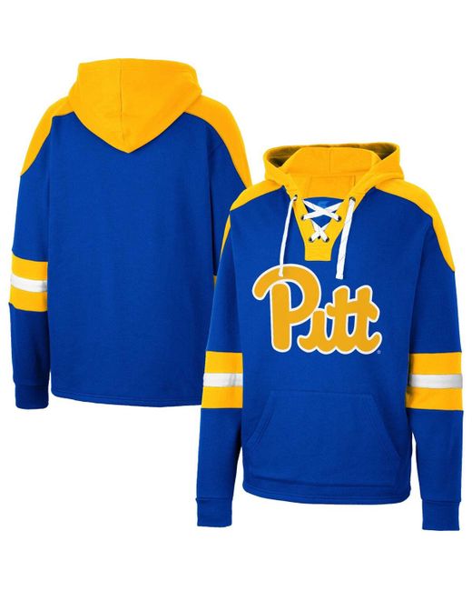 Colosseum Pitt Panthers Lace-Up 4.0 Pullover Hoodie