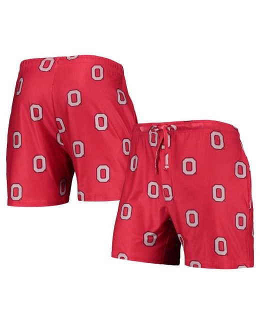 Concepts Sport Ohio State Buckeyes Flagship Allover Print Jam Shorts