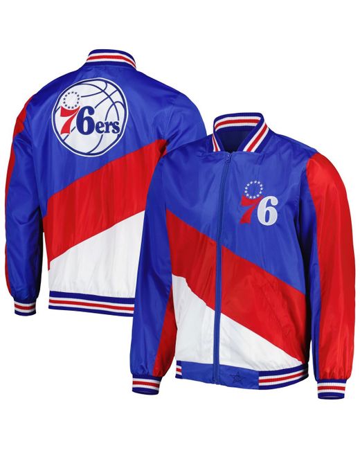 Jh Design Philadelphia 76ers Ripstop Full-Zip Jacket