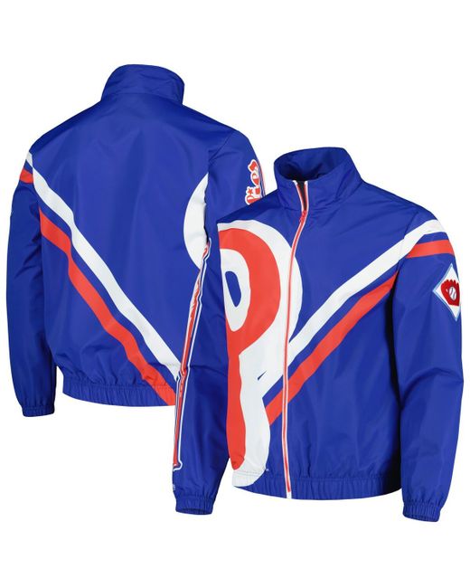 Mitchell & Ness Philadelphia Phillies Exploded Logo Warm Up Full-Zip Jacket