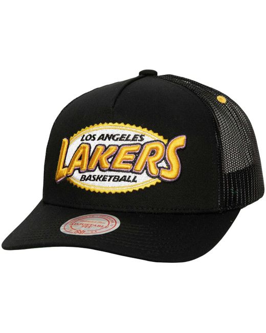 Mitchell & Ness Los Angeles Lakers Team Seal Trucker Snapback Hat