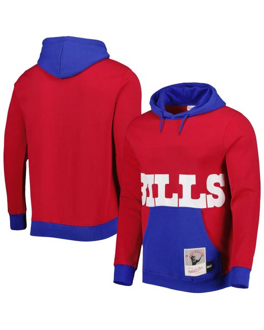 Mitchell & Ness Buffalo Bills Big Face 5.0 Pullover Hoodie