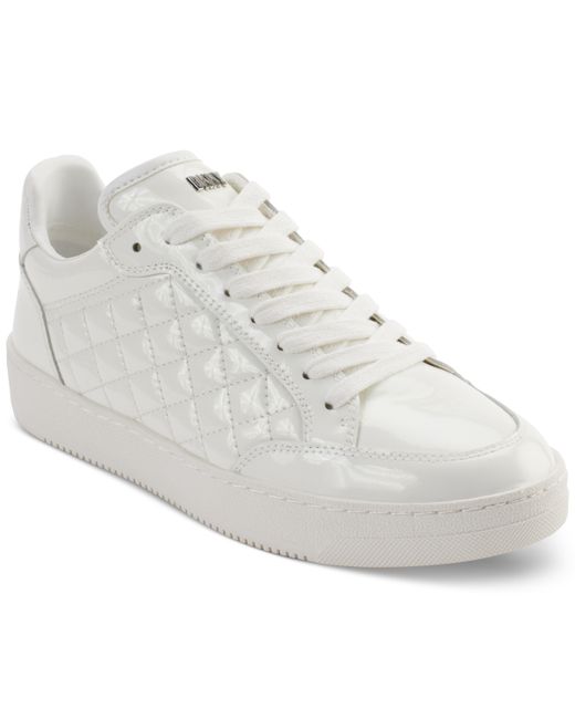 Dkny Oriel Quilted Lace-Up Low-Top Sneakers