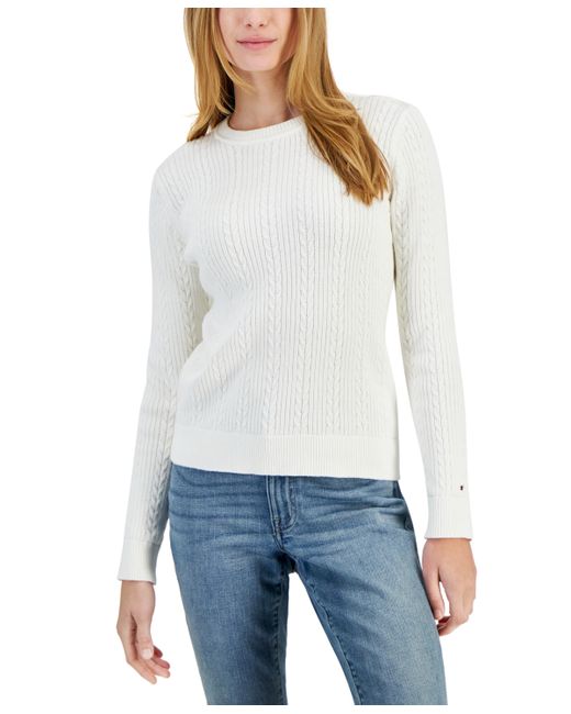 Tommy Hilfiger Cotton Mirrored Cable-Knit Sweater