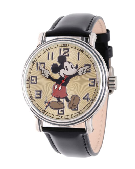 EwatchFactory Disney Mickey Mouse Antique Silver Vintage Alloy Watch