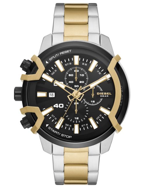 Diesel Griffed Chronograph Two-Tone Stainless Steel Bracelet Watch 48mm