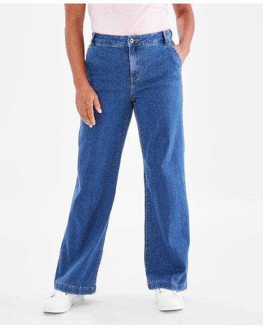 Style & Co High-Rise Wide-Leg Jeans Created for
