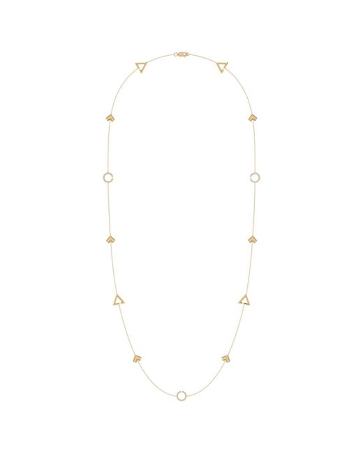LuvMyJewelry Avani Skyline Geometric Layered Sterling Silver Diamond Necklace