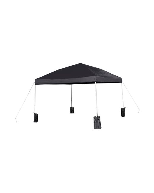 Emma+oliver Ukko 10X10 Weather Resistant Uv Coated Pop Up Canopy Tent With Sandbags And Wheeled Case