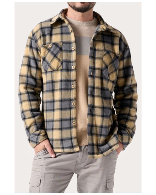 Wearfirst Navigator Sherpa Lined Micro Fleece Shirt Jacket