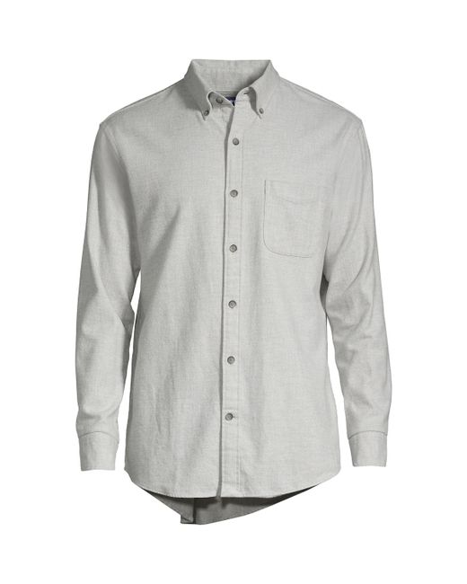 Lands' End Traditional Fit Flagship Flannel Shirt