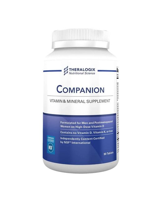 Theralogix Companion Multivitamin Mineral Supplement for Men Women 50 Days