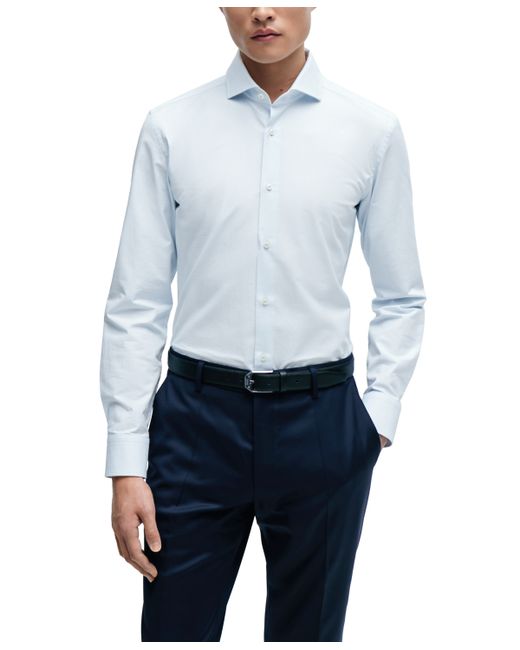 Hugo Boss Boss by Easy-Iron Structured Slim-Fit Shirt Pastel