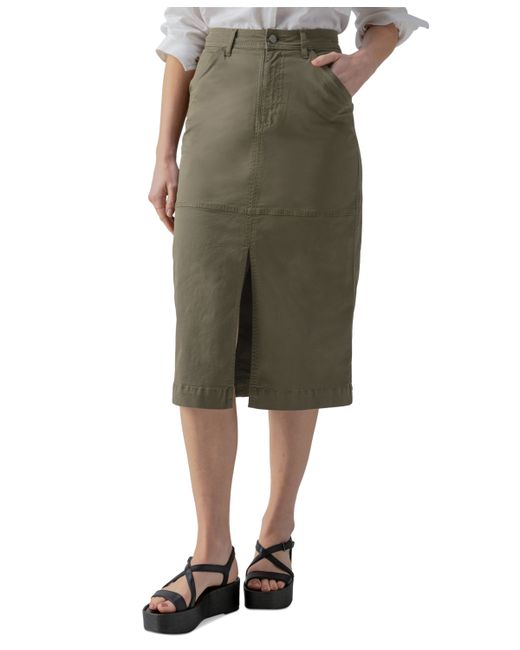 Sanctuary Triple Threat Front-Slit Midi Skirt
