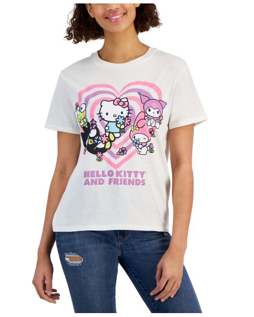 Love Tribe Juniors Hello Kitty Friends Graphic-Print Tee