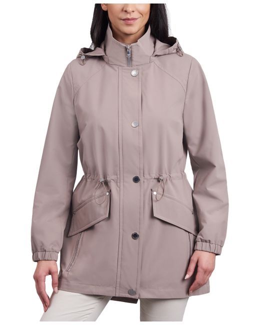 London Fog Water-Resistant Hooded Anorak Coat