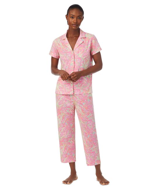 Lauren Ralph Lauren 2-Pc. Printed Capri Pajamas Set