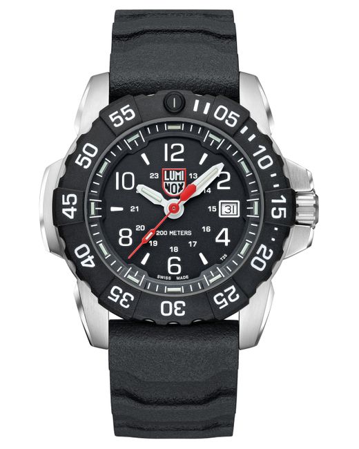 Luminox Swiss Navy Seal Rsc Black Rubber Strap Watch 45mm