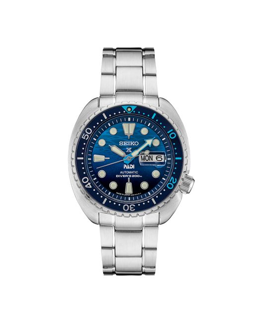 Seiko Automatic Prospex Padi Special Edition Stainless Steel Bracelet Watch 45mm