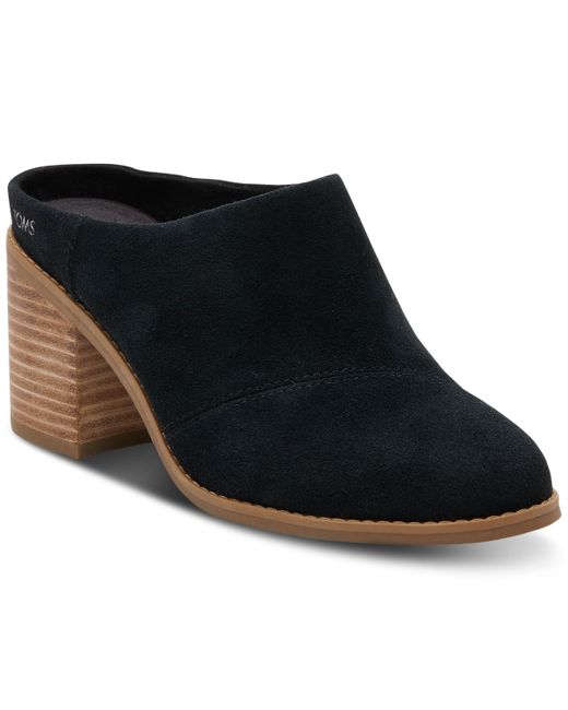 Toms Evelyn Stacked-Heel Mules