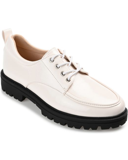 Journee Collection Lace Up Lug Sole Oxfords