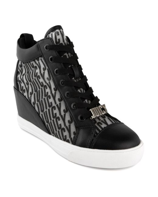 Juicy Couture Jorgia Wedge Lace-Up Sneakers