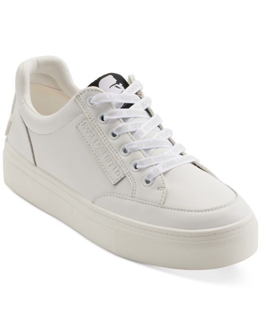 Karl Lagerfeld Calico Patch Embellished-Heel Sneakers