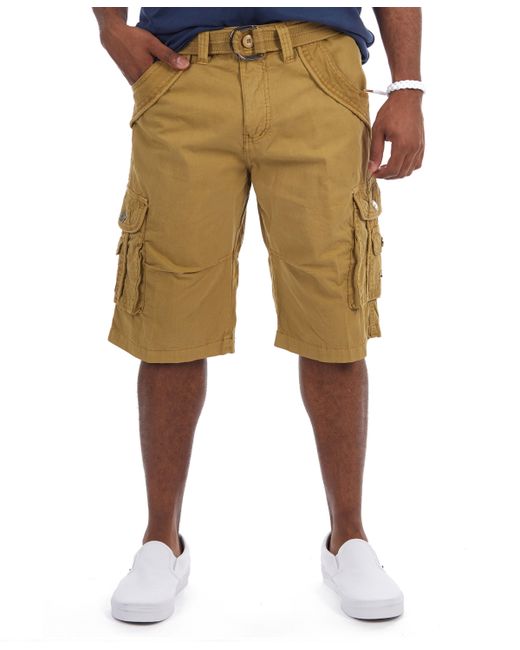 X-Ray Belted Double Pocket Cargo Shorts