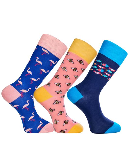 Love Sock Company Hawaii Novelty Luxury Crew Socks Bundle Fun Colorful with Seamless Toe Design Pack of 3