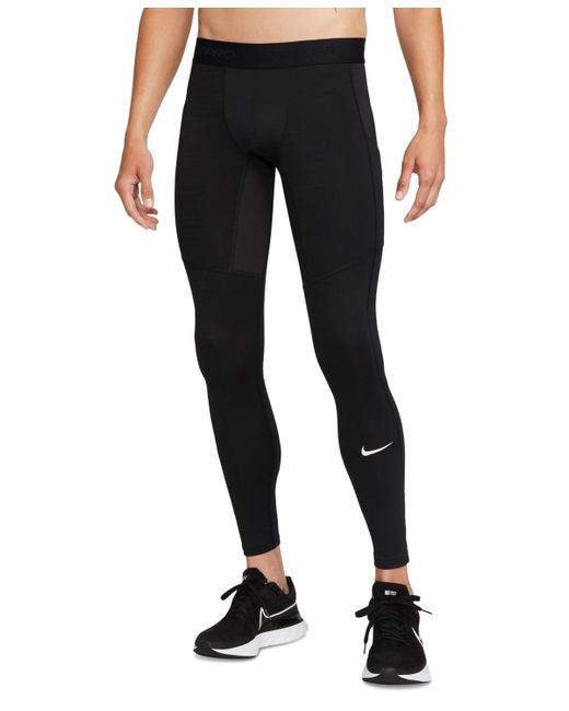 Nike Pro Warm Slim-Fit Dri-fit Fitness Tights white