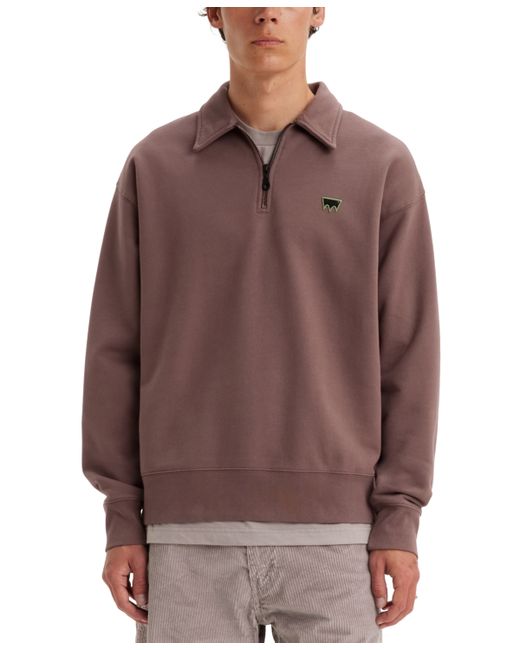 Levi's Relaxed-Fit Quarter-Zip Sweatshirt
