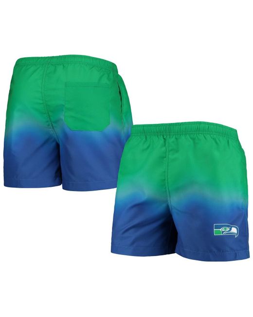 Foco Seattle Seahawks Retro Dip-Dye Swim Shorts