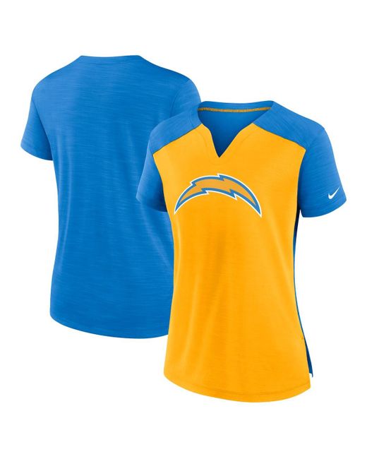 Nike Powder Blue Los Angeles Chargers Impact Exceed Performance Notch Neck T-shirt