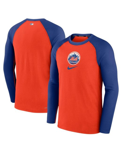 Nike New York Mets Authentic Collection Game Raglan Performance Long Sleeve T-shirt