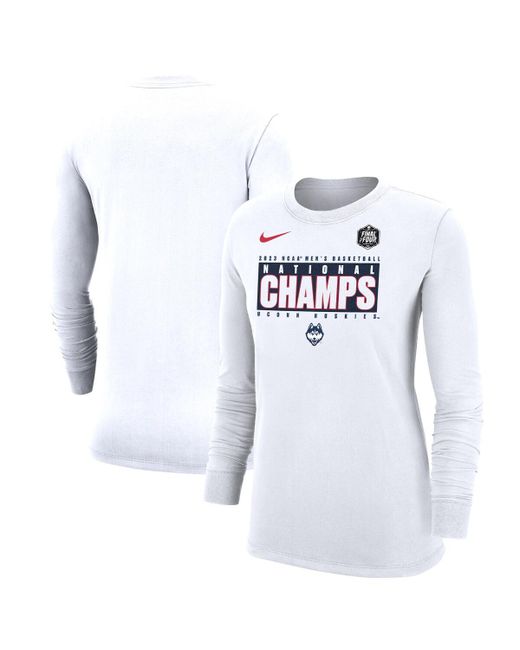 Nike UConn Huskies 2023 Ncaa Basketball National Champions Pebble Long Sleeve T-shirt