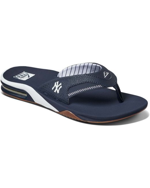 Reef New York Yankees Fanning Bottle Opener Sandals