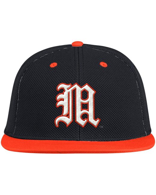 Adidas Orange Miami Hurricanes On-Field Baseball Fitted Hat