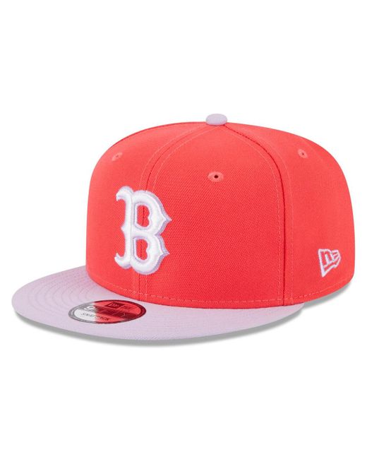 New Era Purple Boston Sox Spring Basic Two-Tone 9FIFTY Snapback Hat
