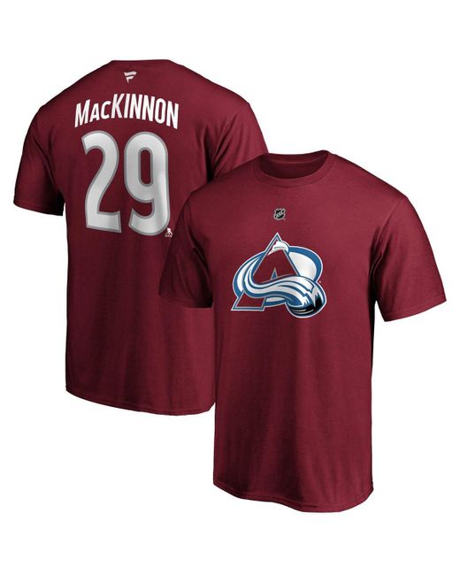 Fanatics Nathan Mackinnon Colorado Avalanche Big and Tall Name Number T-shirt