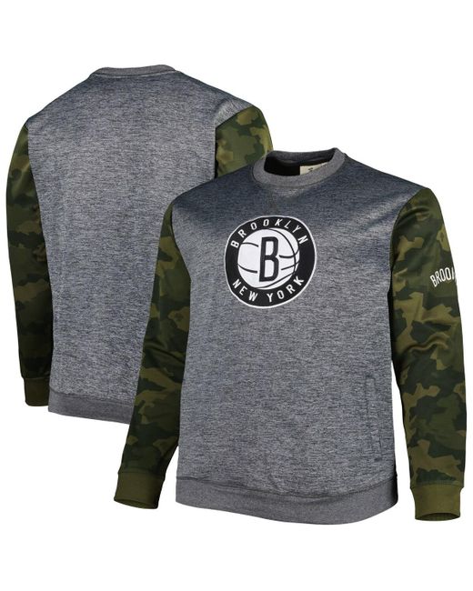 Fanatics Brooklyn Nets Big and Tall Camo Stitched Sweatshirt