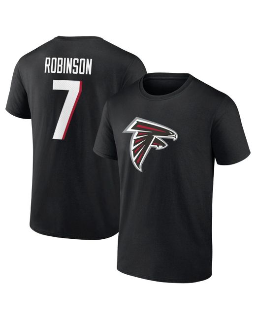Fanatics Bijan Robinson Atlanta Falcons Icon Name and Number T-shirt
