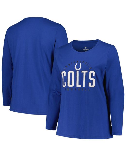 Fanatics Indianapolis Colts Plus Foiled Play Long Sleeve T-shirt