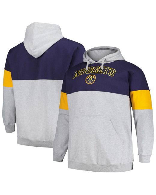 Fanatics Gold Denver Nuggets Big and Tall Pullover Hoodie