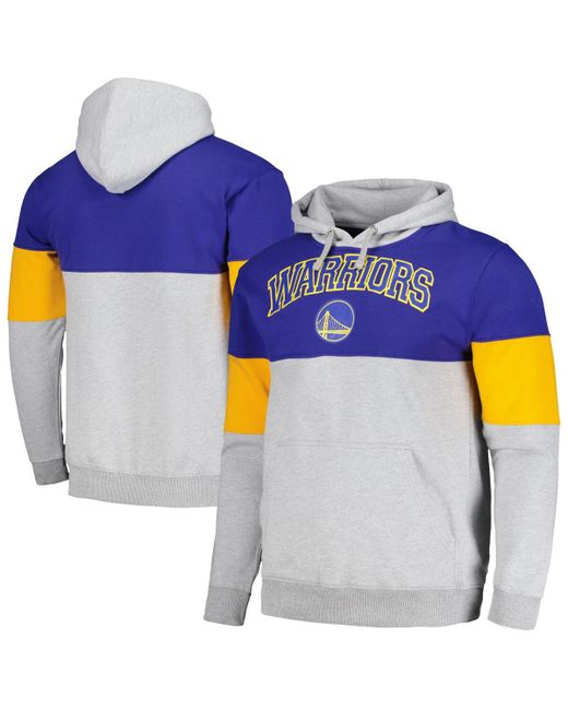 Fanatics State Warriors Contrast Pieced Pullover Hoodie